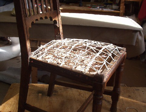 Stuhlsitz mit Federkern